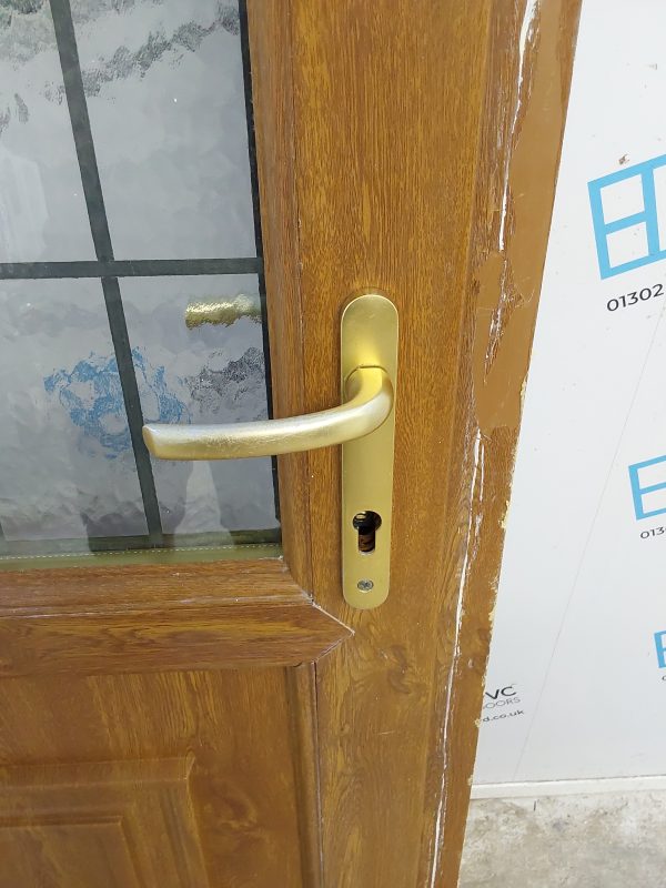 Used Oak Upvc Back Door 900mm x 2100mm C7D038 - Image 11