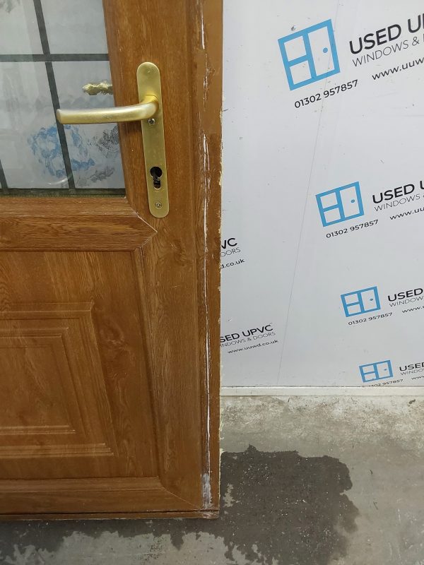 Used Oak Upvc Back Door 900mm x 2100mm C7D038 - Image 18
