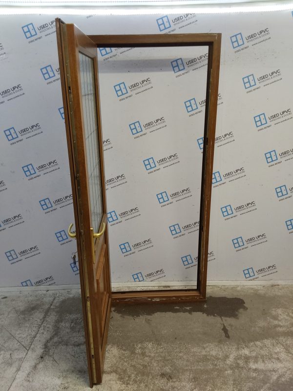 Used Oak Upvc Back Door 900mm x 2105mm C7D039 - Image 3