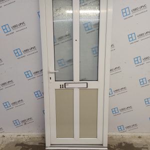 Used White Upvc Front Door 870mm x 2155mm 0738