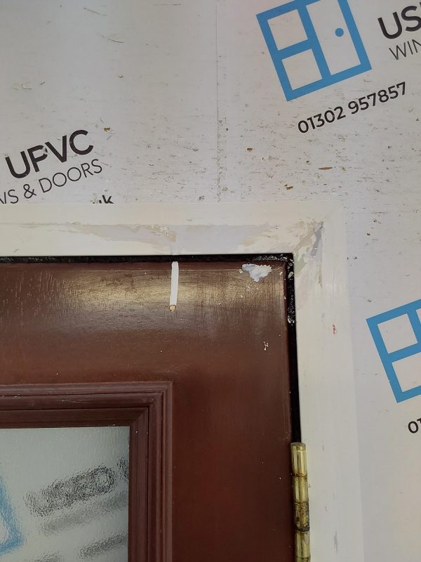 Used Brown Composite Back Door 880mm x 1990mm 0675 - Image 11
