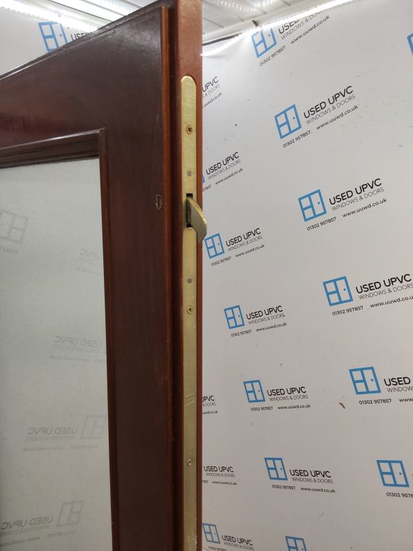 Used Brown Composite Back Door 880mm x 1990mm 0675 - Image 4