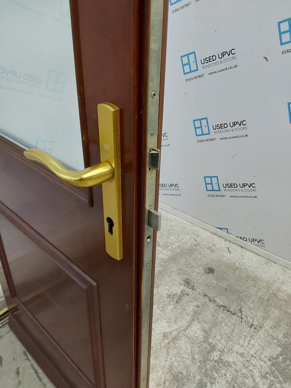Used Brown Composite Back Door 880mm x 1990mm 0675 - Image 5