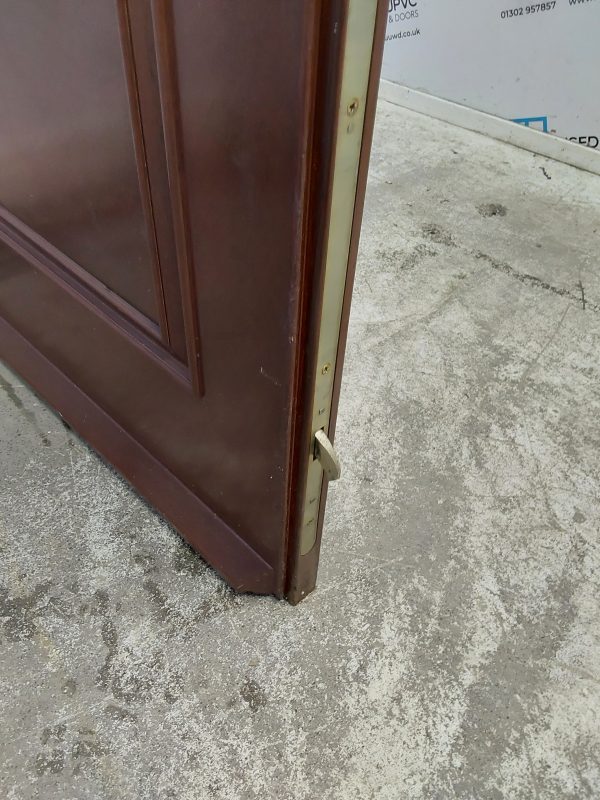 Used Brown Composite Back Door 880mm x 1990mm 0675 - Image 6