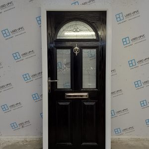 Used Black Composite Front Door 900mm x 2010mm C11D45