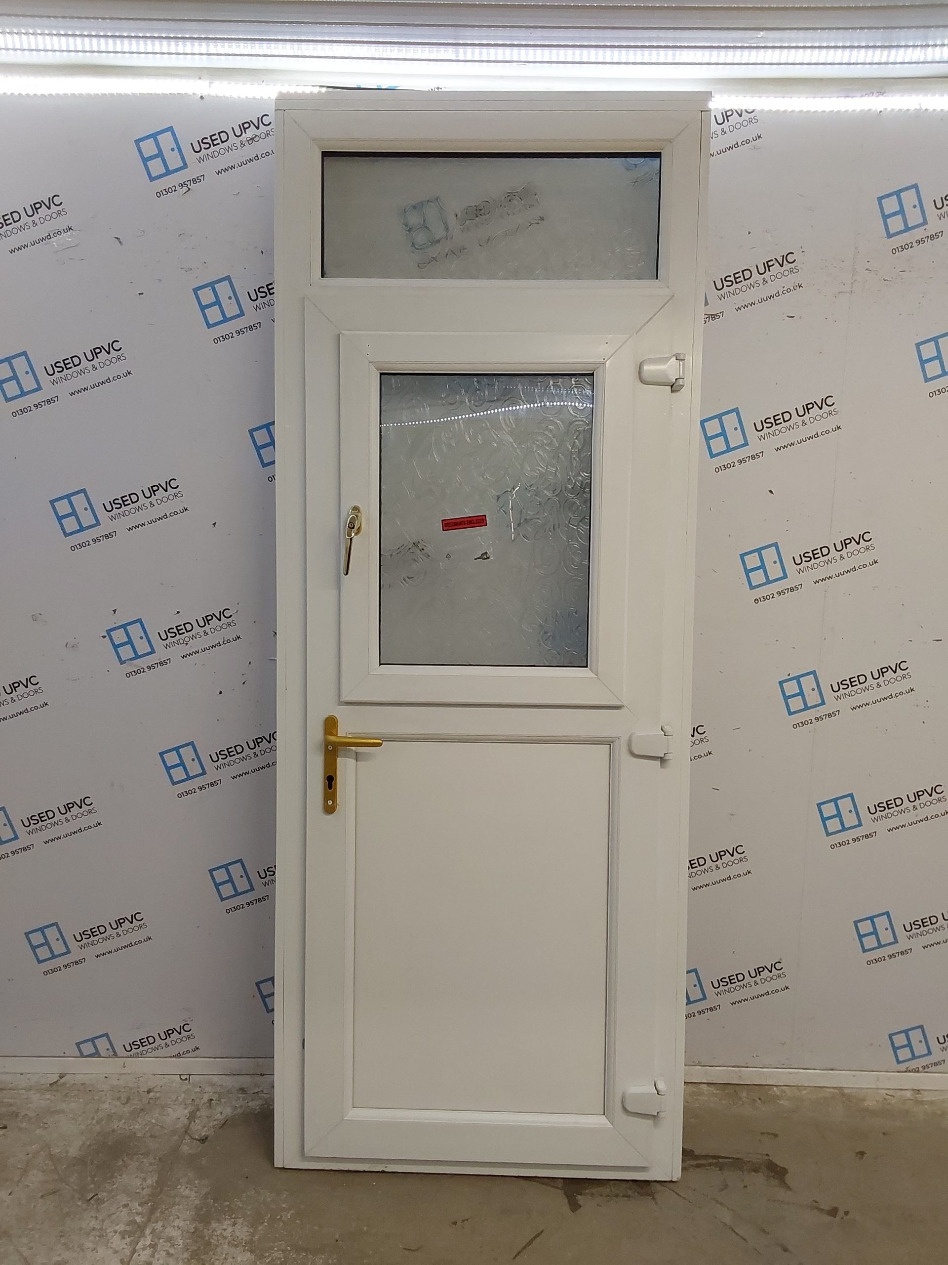 Used White Upvc Stable Door And Toplight 920mm X 2375mm Reduce To used-white-upvc-stable-door-and-toplight-920mm-x-2375mm-reduce-to