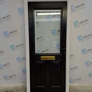 Used Black Composite Front Door 910mm x 2055mm 0599