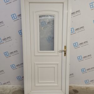 Used White Upvc Back Door 925mm x 2045mm C10D51