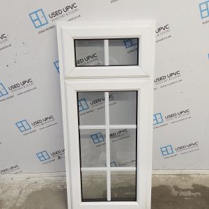 Used White Upvc Window 605mm x 1345mm NWS035