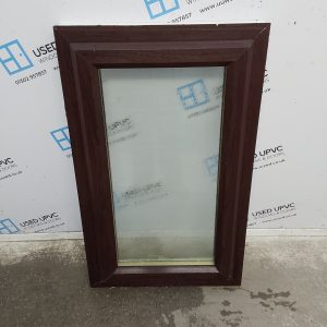 Used Rosewood Upvc Window 620mm x 1010mm C3135