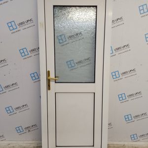 Used White Upvc Back Door 820mm x 2040mm 0180