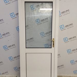 Used White Upvc Back Door 870mm x 2060mm C7D052