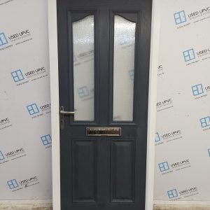 Used Anthracite Grey Composite Front Door 900mm x 2065mm 0478
