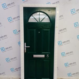 Brand New Dark Green Composite Front Door 910mm x 1990mm (Reduce To 890mm) ND135