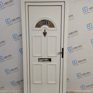 Used White Upvc Front Door 890mm x 2060mm C6045