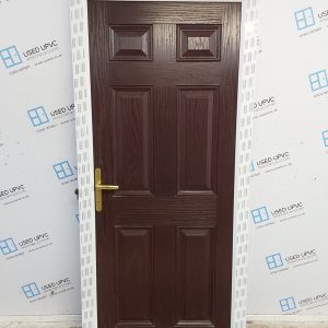 Brand New Rosewood Composite Back Door 920mm x 1995mm ND24