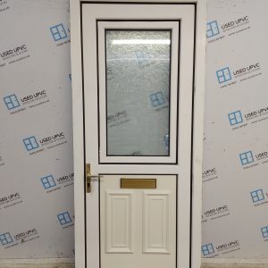 Used White Upvc Stable Front Door 885mm x 2065mm 0850