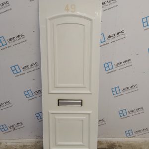 Used White Upvc Front Door Panel 608mm x 1781mm x 28mm UFDP0079