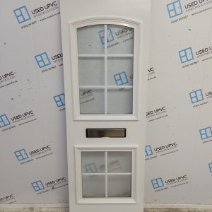 Used White Upvc Front Door Panel 608mm x 1788mm x 28mm UFDP0082