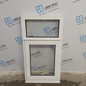 Used White Upvc Window 605mm x 1120mm C3023
