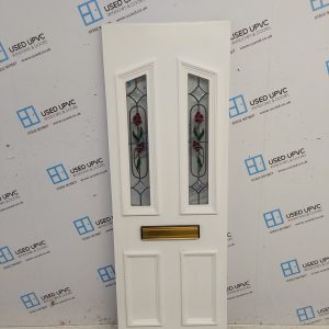 Used White Upvc Front Door Panel 595mm x 1762mm x 28mm UFDP0082