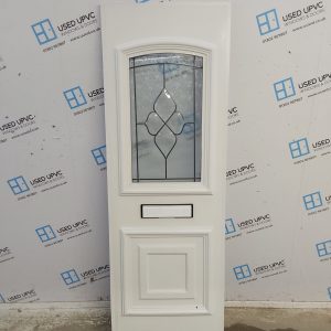 Used White Upvc Front Door Panel 590mm x 1786mm x 28mm UFDP0085