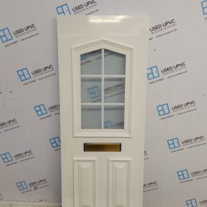 Used White Upvc Front Door Panel 675mm x 1799mm x 28mm UFDP0087