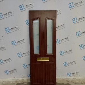 Used Woodgrain Upvc Front Door Panel 599mm x 1771mm x 28mm UFDP0088