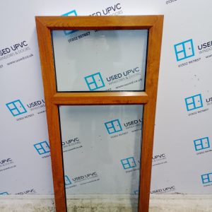 Used Oak Upvc Window 580mm x 1340mm SC3W018