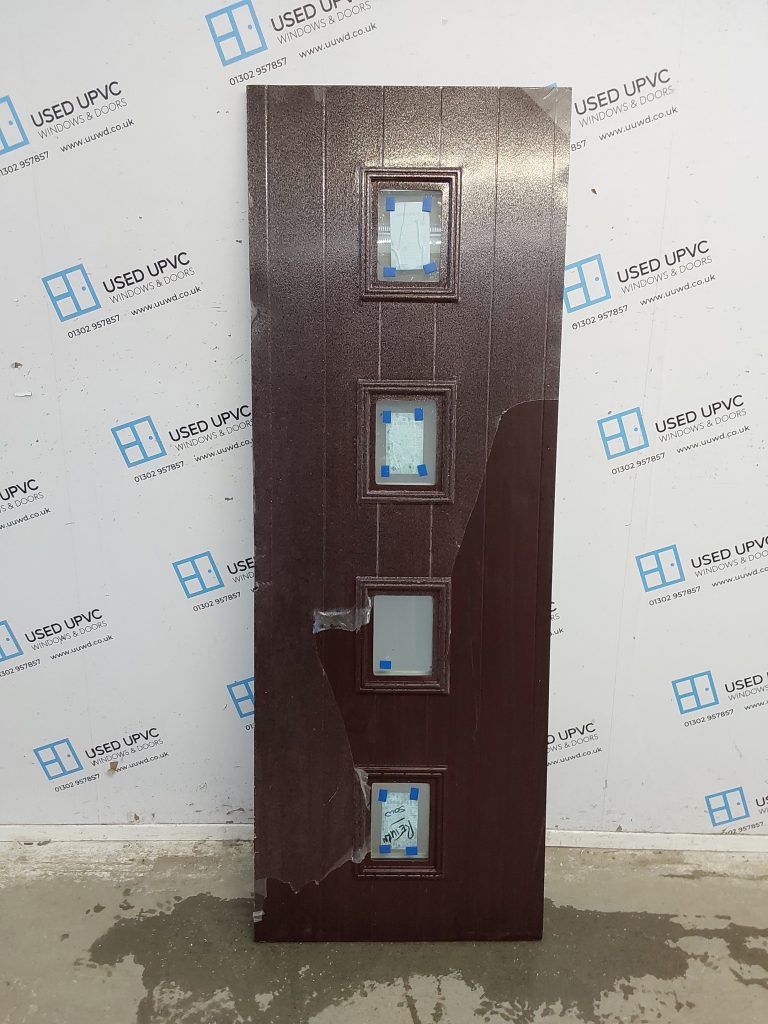 Brand New Rosewood Upvc Back Door Panel 616mm x 1735mm x 28mm NDP100 ...