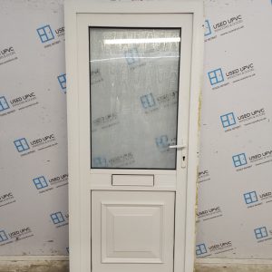 Used White Upvc Front Door 890mm x 2020mm 0633
