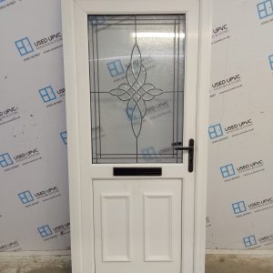 Used White Upvc Front Door 890mm x 1995mm 0444