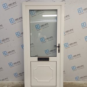 Used White Upvc Front Door 890mm x 2030mm 0212