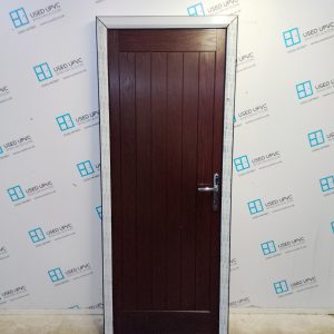 Brand New Rosewood Composite Back Door 825mm x 2045mm SC2ND054