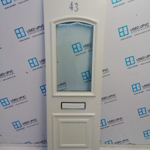 Used White Upvc Front Door Panel 594mm x 1771mm x 28mm UFDP0073