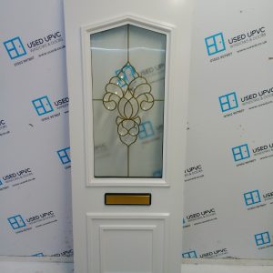 Used White Upvc Front Door Panel 633mm x 1716mm x 28mm UFDP0066