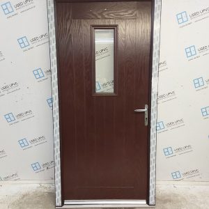 Brand New Rosewood Composite Back Door 1015mm x 2085mm ND111