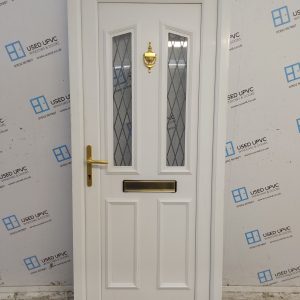 Used White Upvc Front Door 875mm x 2065mm 0663