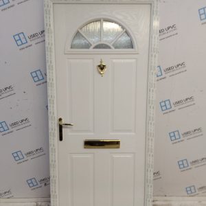 Brand New White Composite Front Door 895mm x 1985mm C1ND76
