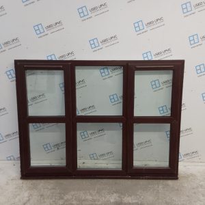 Used Rosewood Upvc Window 1800mm x 1345mm C7W08