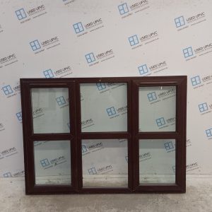 Used Rosewood Upvc Window 1800mm x 1310mm C7W16