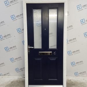 Brand New Dark Blue Composite Front Door 970mm x 2025mm ND124