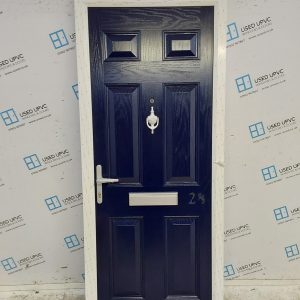 Brand New Dark Blue Composite Front Door 870mm x 2070mm ND125