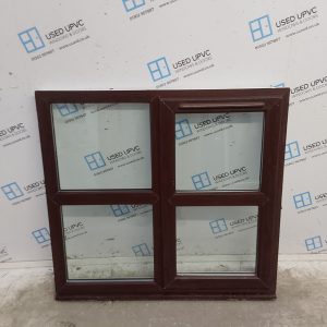 Used Rosewood Upvc Window 1195mm x 1120mm LW0091