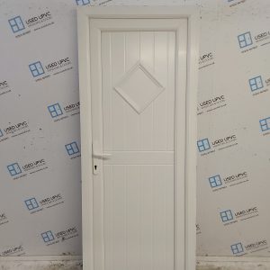 Used White Upvc Back Door 835mm x 2075mm 0832