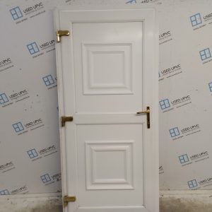 Used White Upvc Back Door (Outwards Opening) 930mm x 2005mm (Reduce To 915mm) 0598