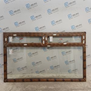 Brand New Oak Upvc Window 2350mm x 1420mm C22026