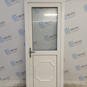 Used White Upvc Back Door 820mm x 2015mm 0270