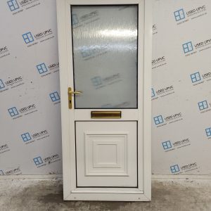 Used White Upvc Front Door 905mm x 2090mm 0252