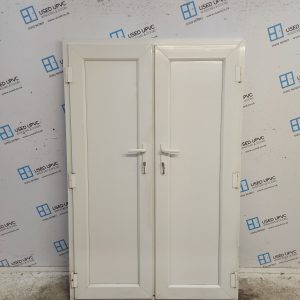 Used White Upvc French Doors 1195mm x 1820mm EA8